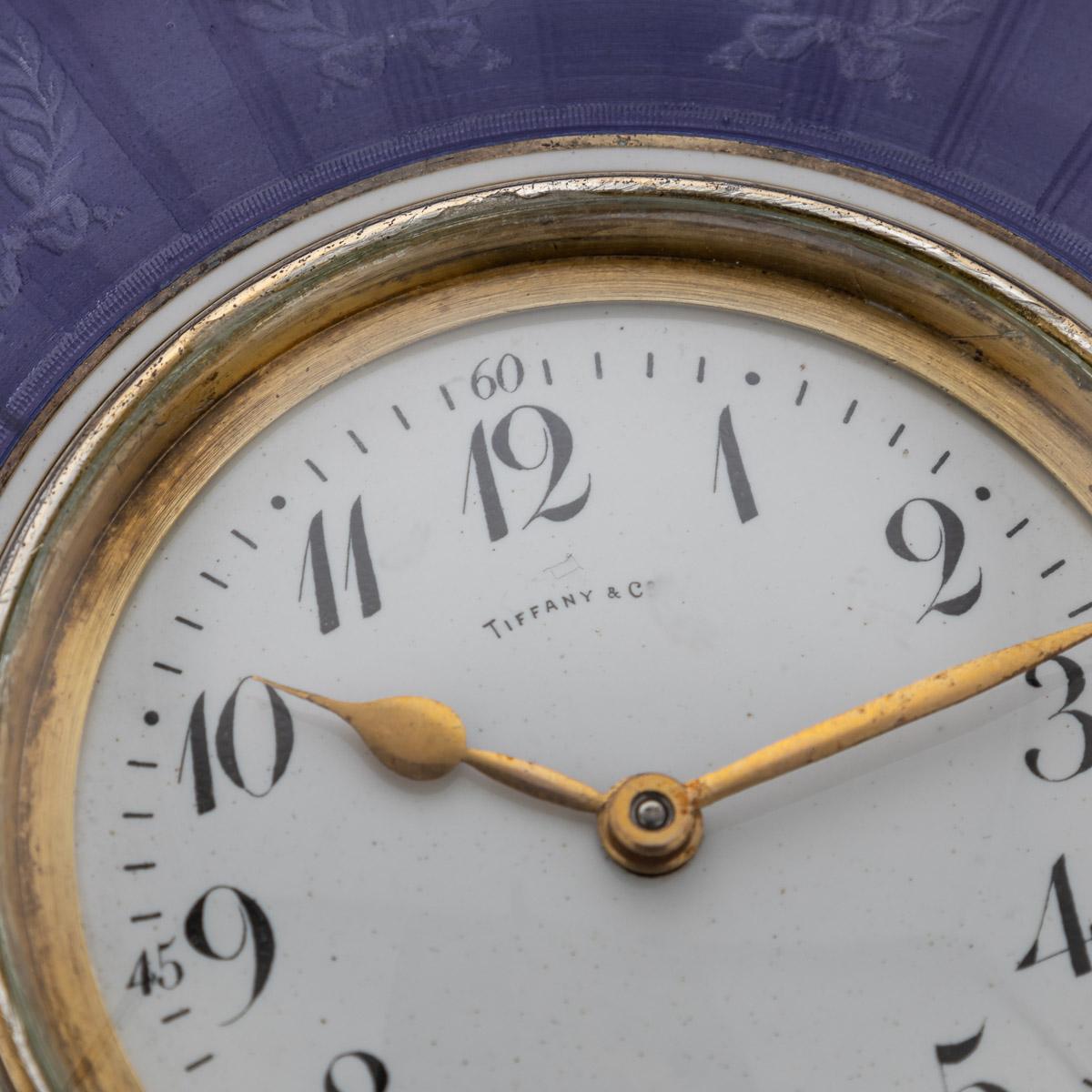 20th Century French Silver-Gilt & Enamel Box with Clock, Tiffany & Co, c.1900 4