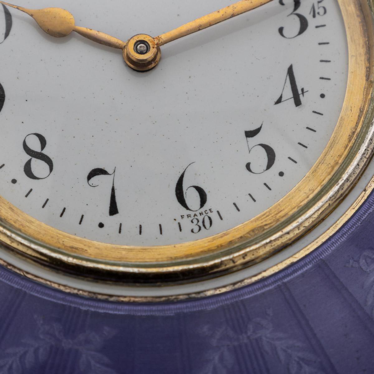 20th Century French Silver-Gilt & Enamel Box with Clock, Tiffany & Co, c.1900 5