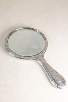 20th Century French Silver Hand Mirror