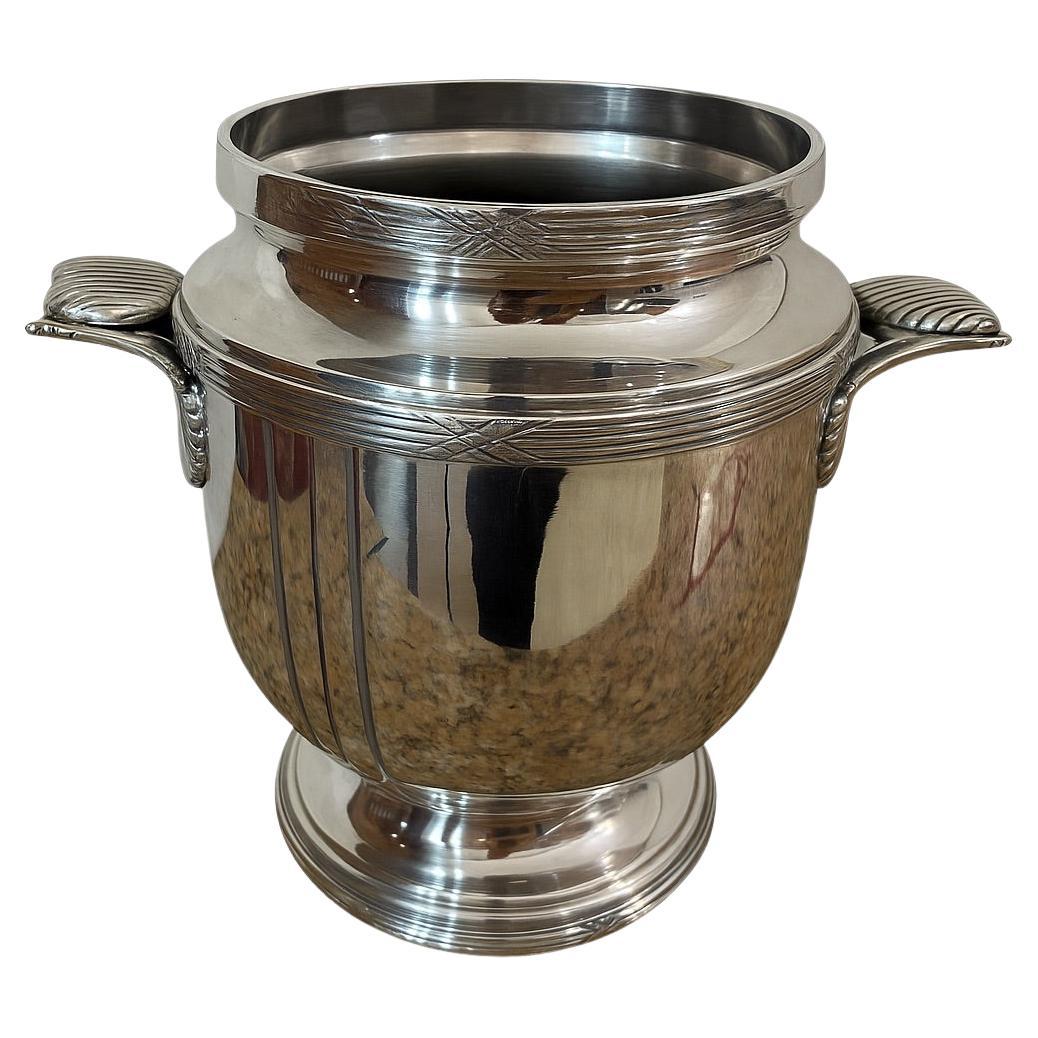 20th century French Silver plate Champagne Bucket, 1930s
