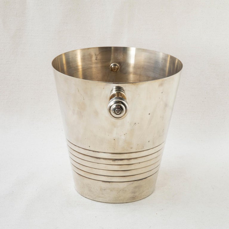 20th Century French Silver Plate Champagne Bucket 1