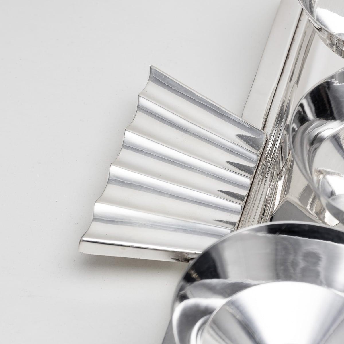 20th Century French Silver Plated Art Deco Cocktail Set c.1930 For Sale 3