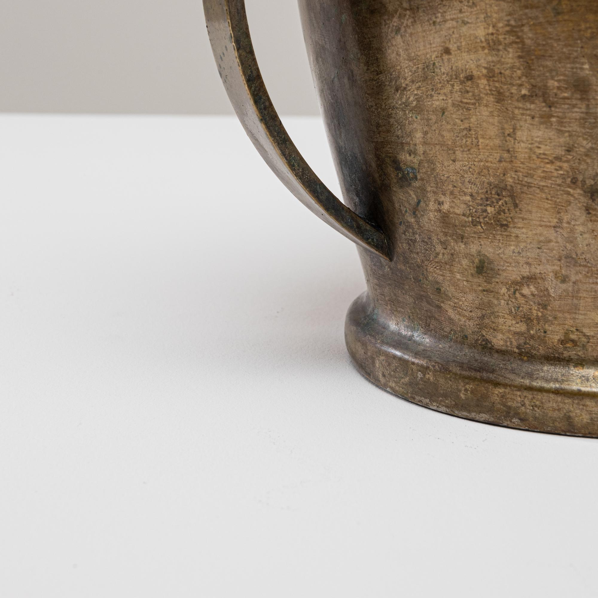 Seau à champagne en métal argenté français du 20e siècle en vente 5