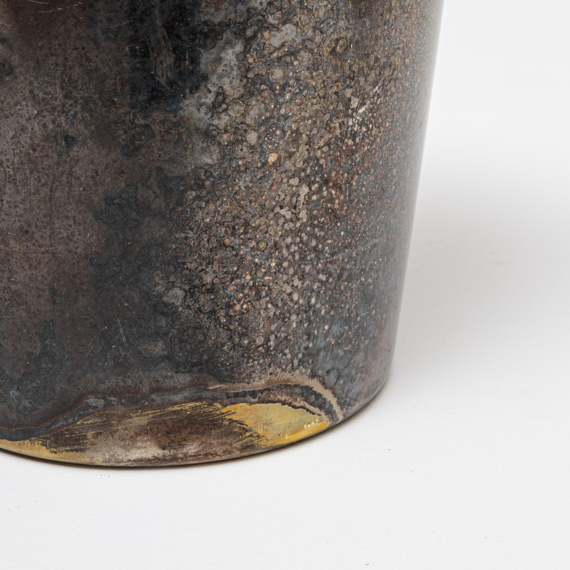 Seau à champagne en métal argenté français du 20e siècle en vente 5