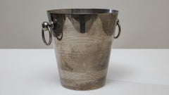 Cubitera de champán francesa del siglo XX bañada en plata