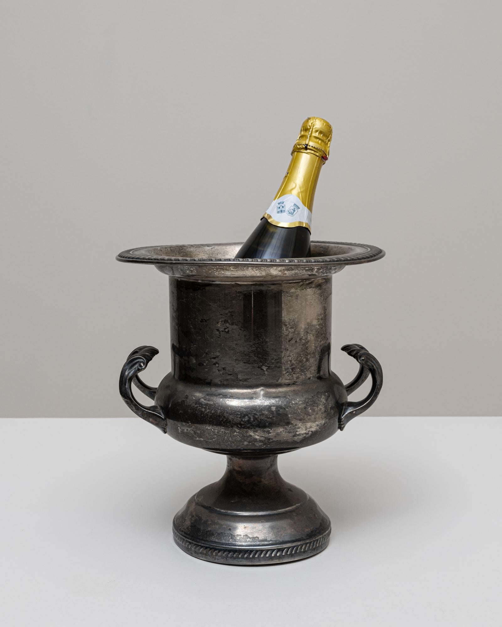 20th Century French Silver Plated Champagne Bucket For Sale 1