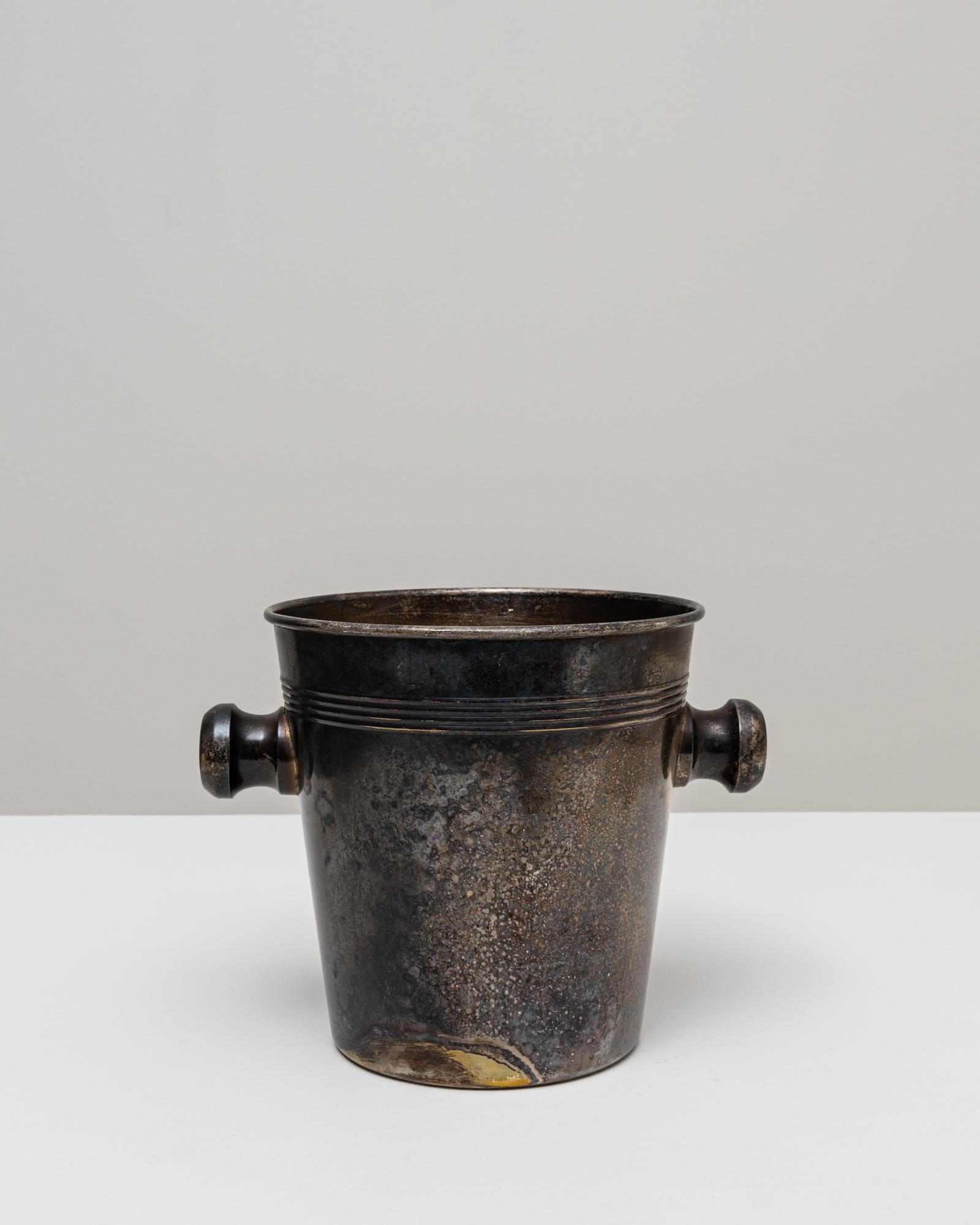 20ième siècle Seau à champagne en métal argenté français du 20e siècle en vente