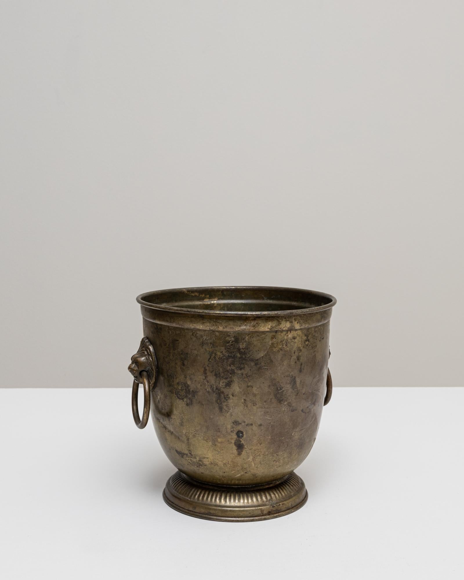 20ième siècle Seau à champagne en métal argenté français du 20e siècle en vente