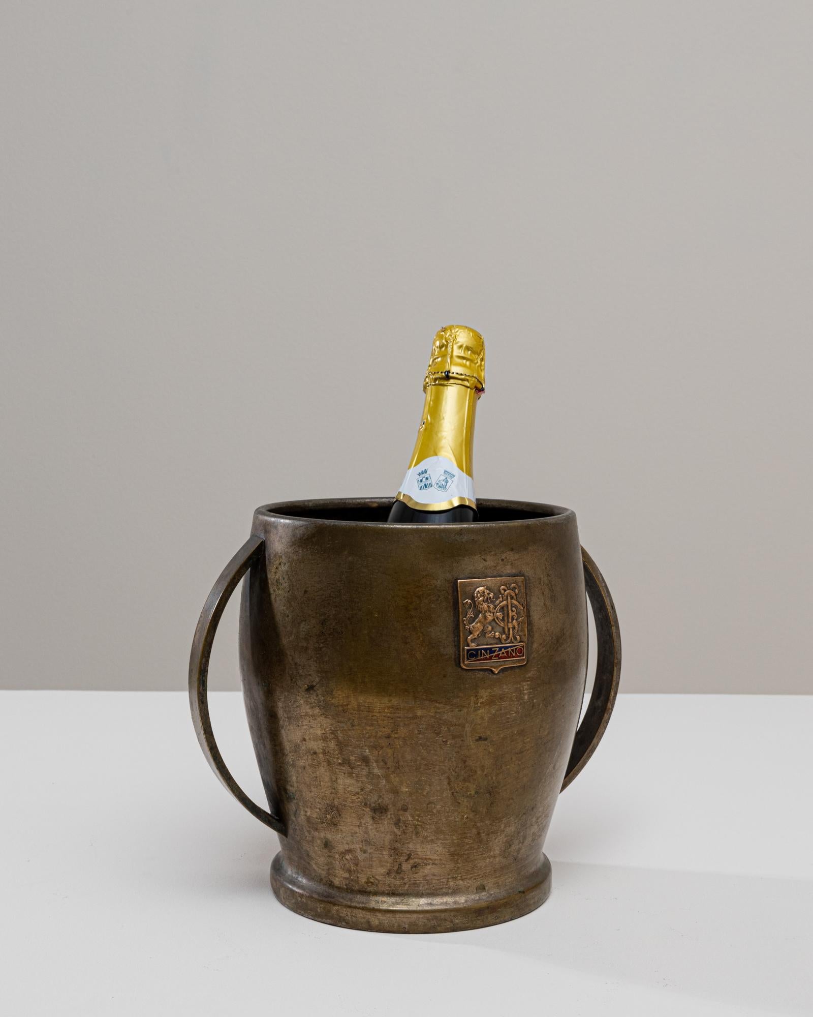 Plaqué argent Seau à champagne en métal argenté français du 20e siècle en vente