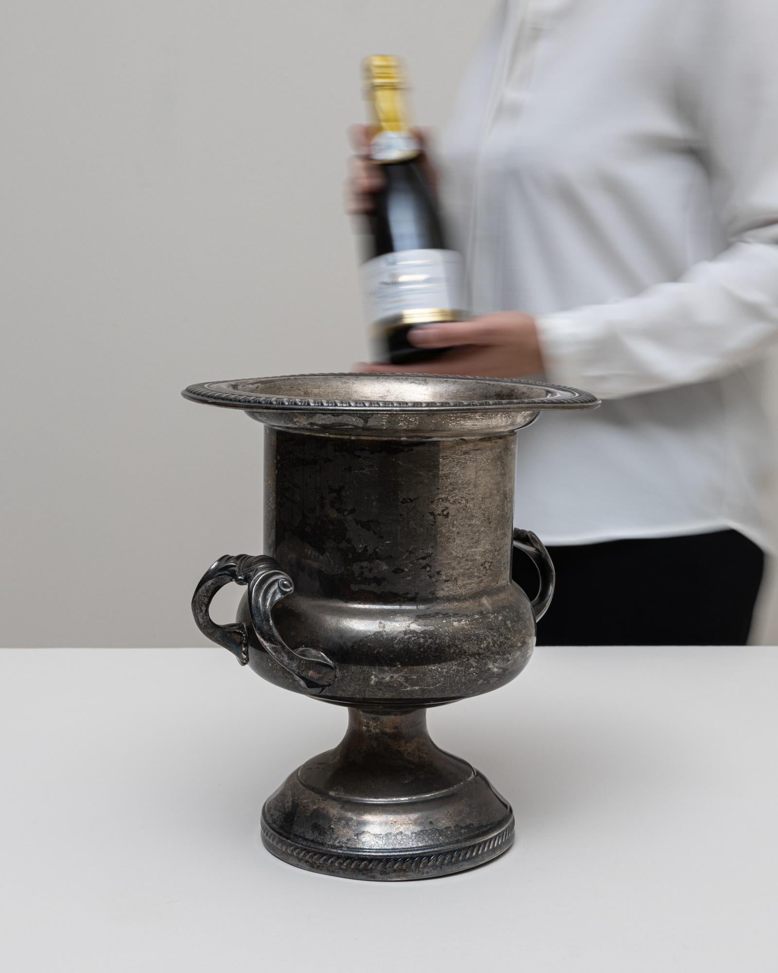 20th Century French Silver Plated Champagne Bucket For Sale 3