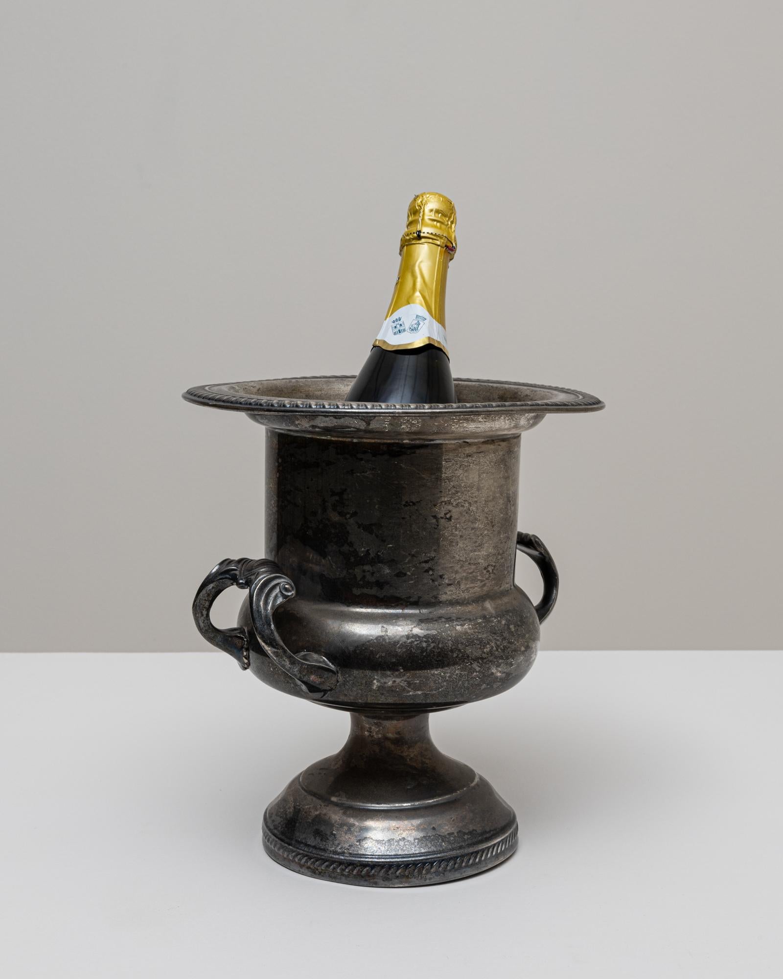 20th Century French Silver Plated Champagne Bucket For Sale 4