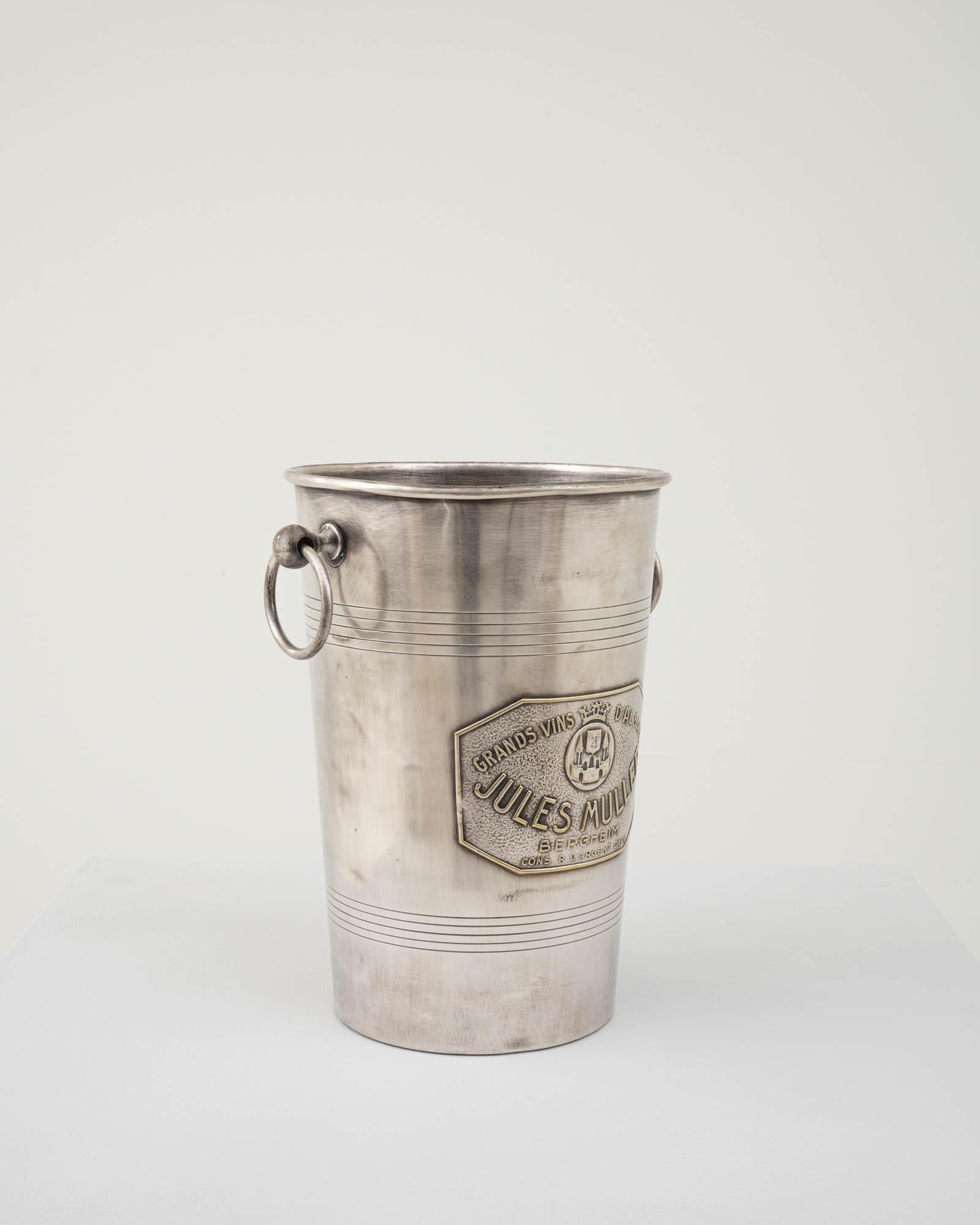 20th Century French Silver-Plated Ice Bucket In Good Condition In High Point, NC