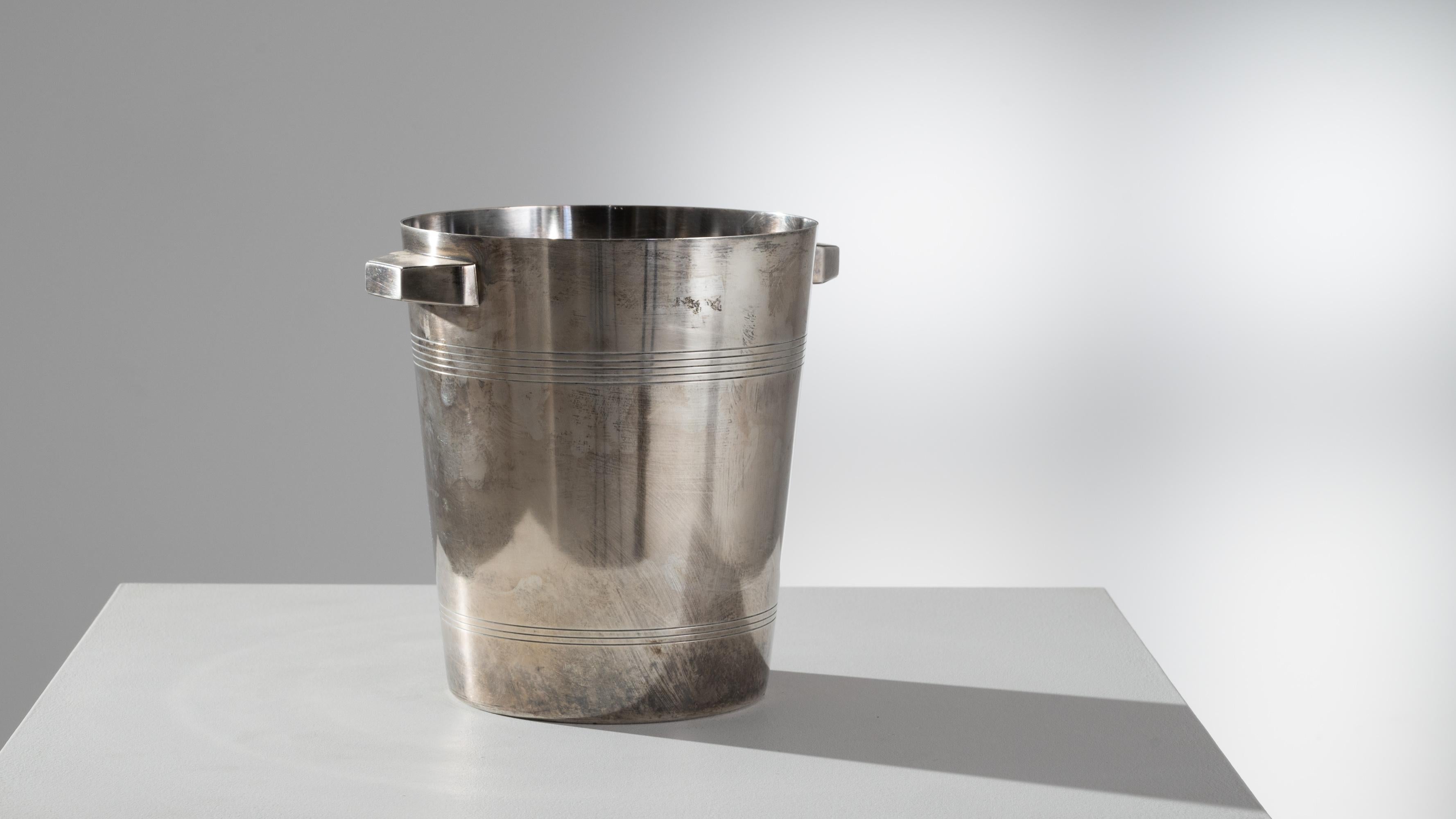 Silver Plate 20th Century French Silver-Plated Ice Bucket