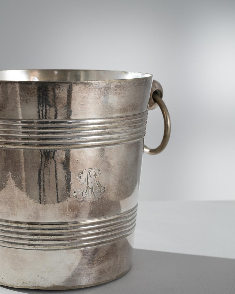 20th Century French SilverPlated Ice Bucket For Sale at 1stDibs