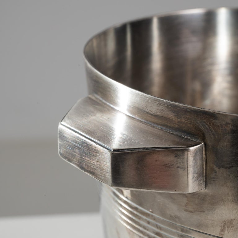 20th Century French SilverPlated Ice Bucket For Sale at 1stDibs