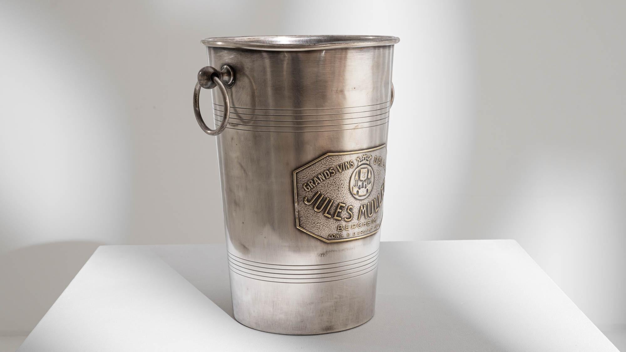 20th Century French Silver-Plated Ice Bucket 2