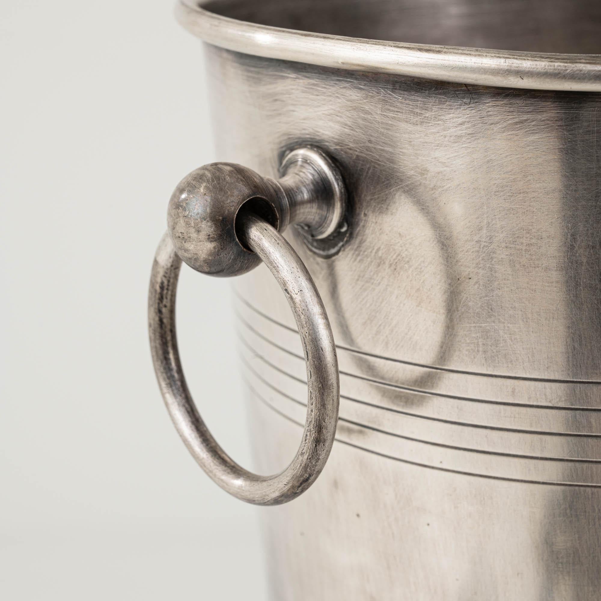 20th Century French Silver-Plated Ice Bucket 3