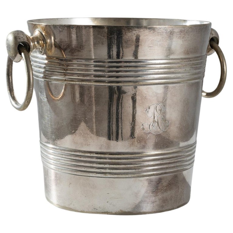 20th Century French SilverPlated Ice Bucket For Sale at 1stDibs