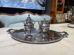 20th Century French Silver Plated Serving Tray Gallia by Christofle