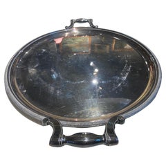 20th Century French Silver Plated Serving Tray Gallia by Christofle