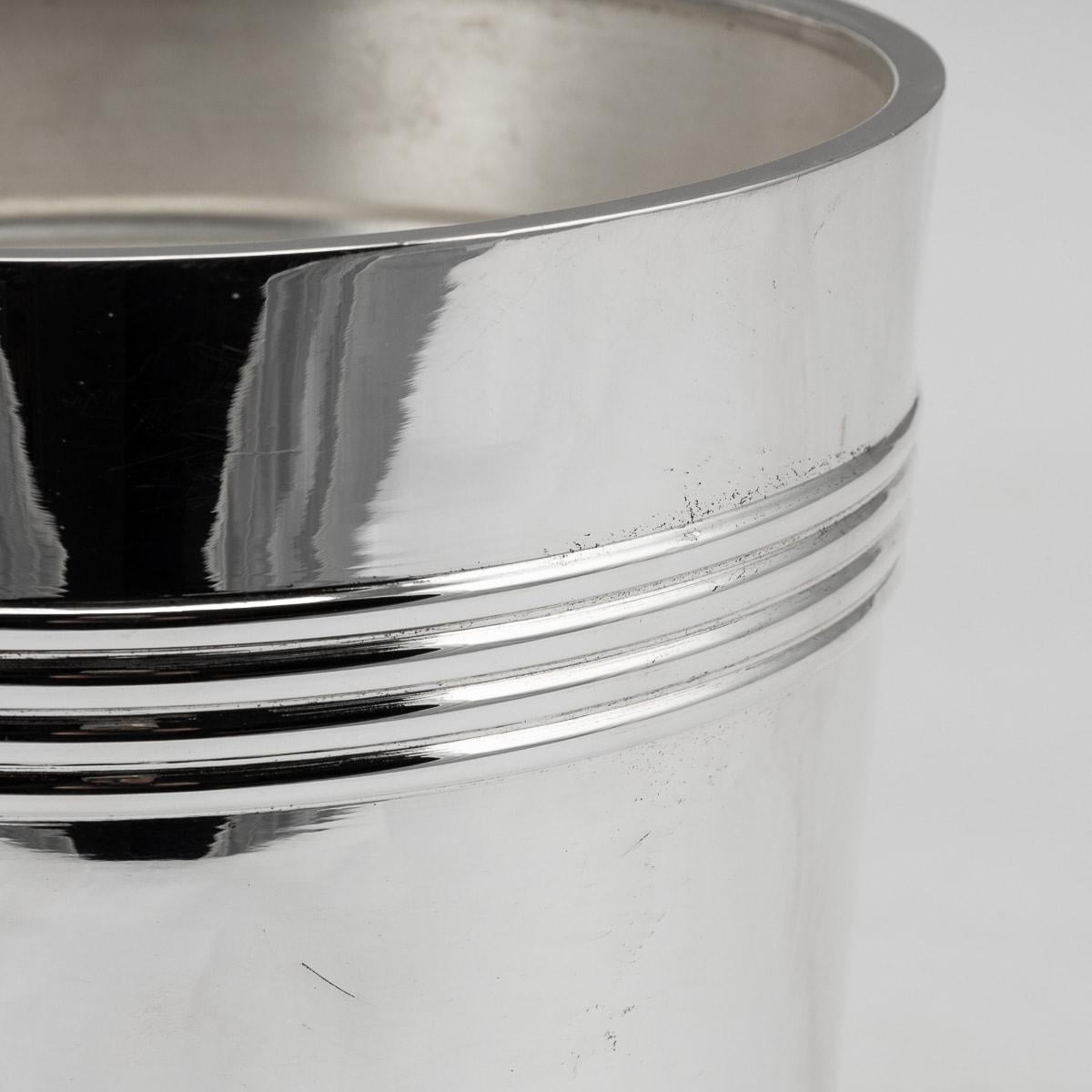20th Century French Silver Plated Wine Cooler By Christofle For Sale 6