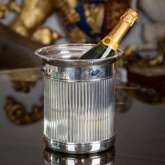 20th Century French Silver Plated Wine Cooler, Cartier, c.1990
