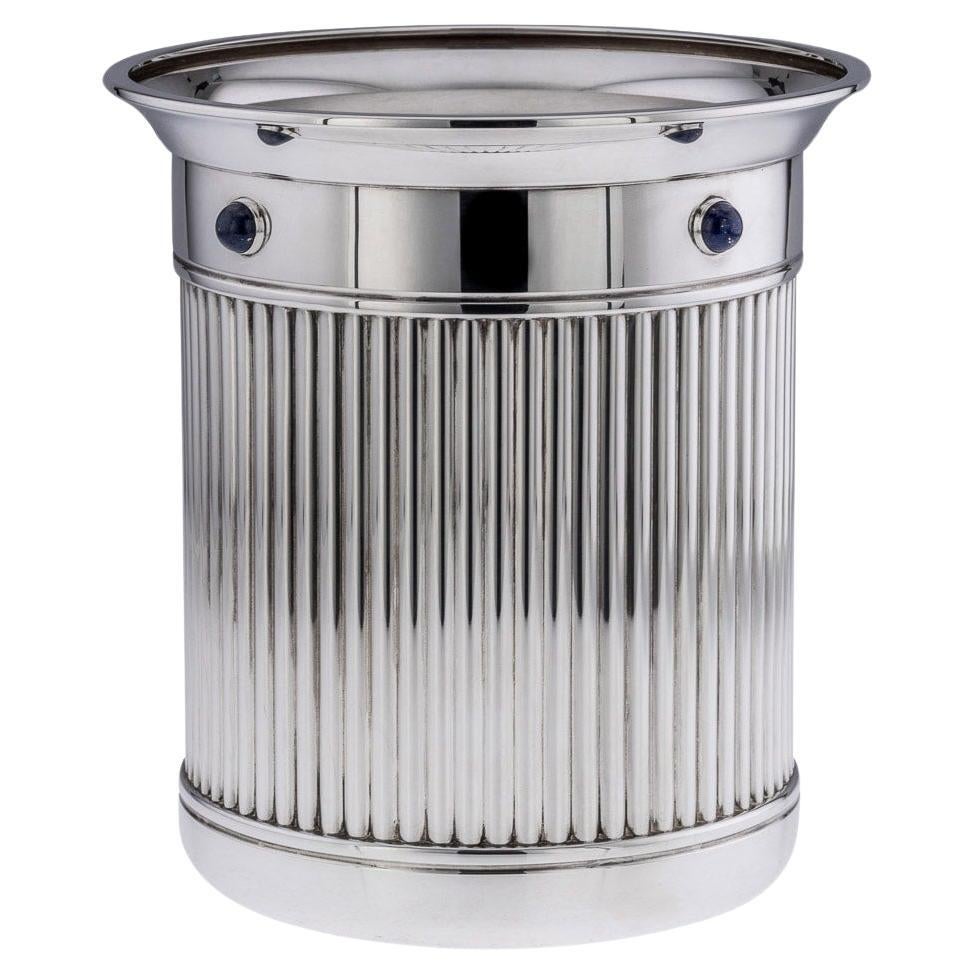 20th Century French Silver Plated Wine Cooler, Cartier, c.1990