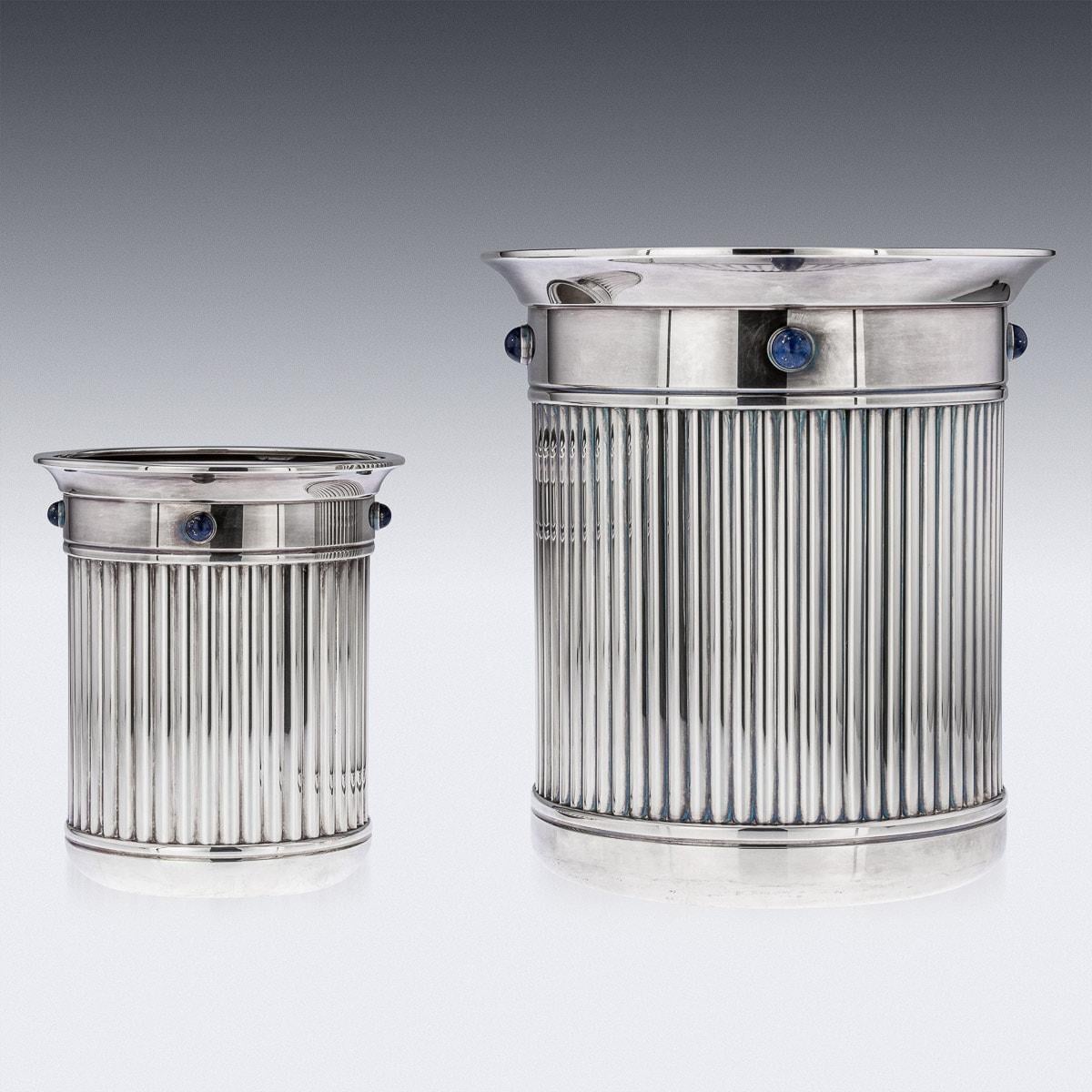 20th Century French Silver Plated Wine Coolers, Cartier, c.1990 2
