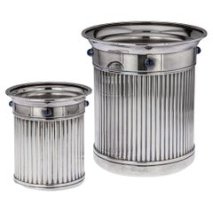 20th Century French Silver Plated Wine Coolers, Cartier, c.1990