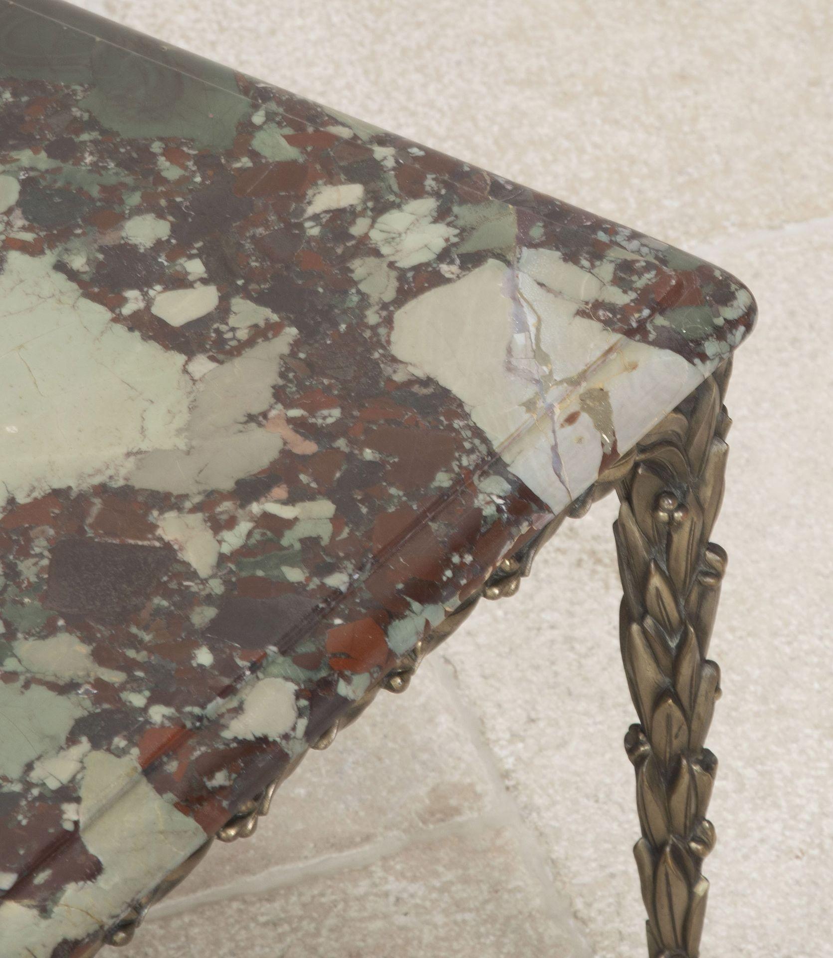 20th Century French Silvered Bronze Table by Maison Bagues For Sale 2