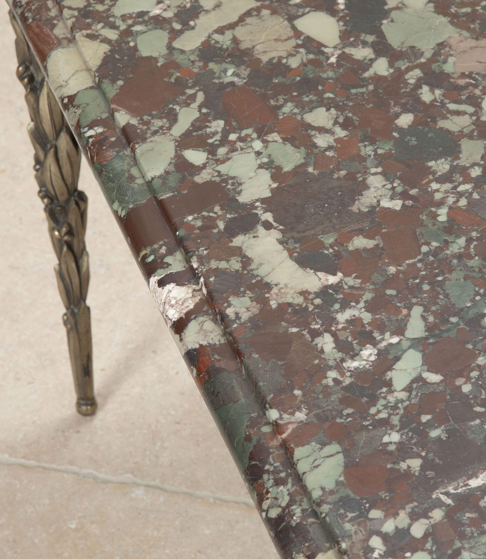 20th Century French Silvered Bronze Table by Maison Bagues For Sale 4