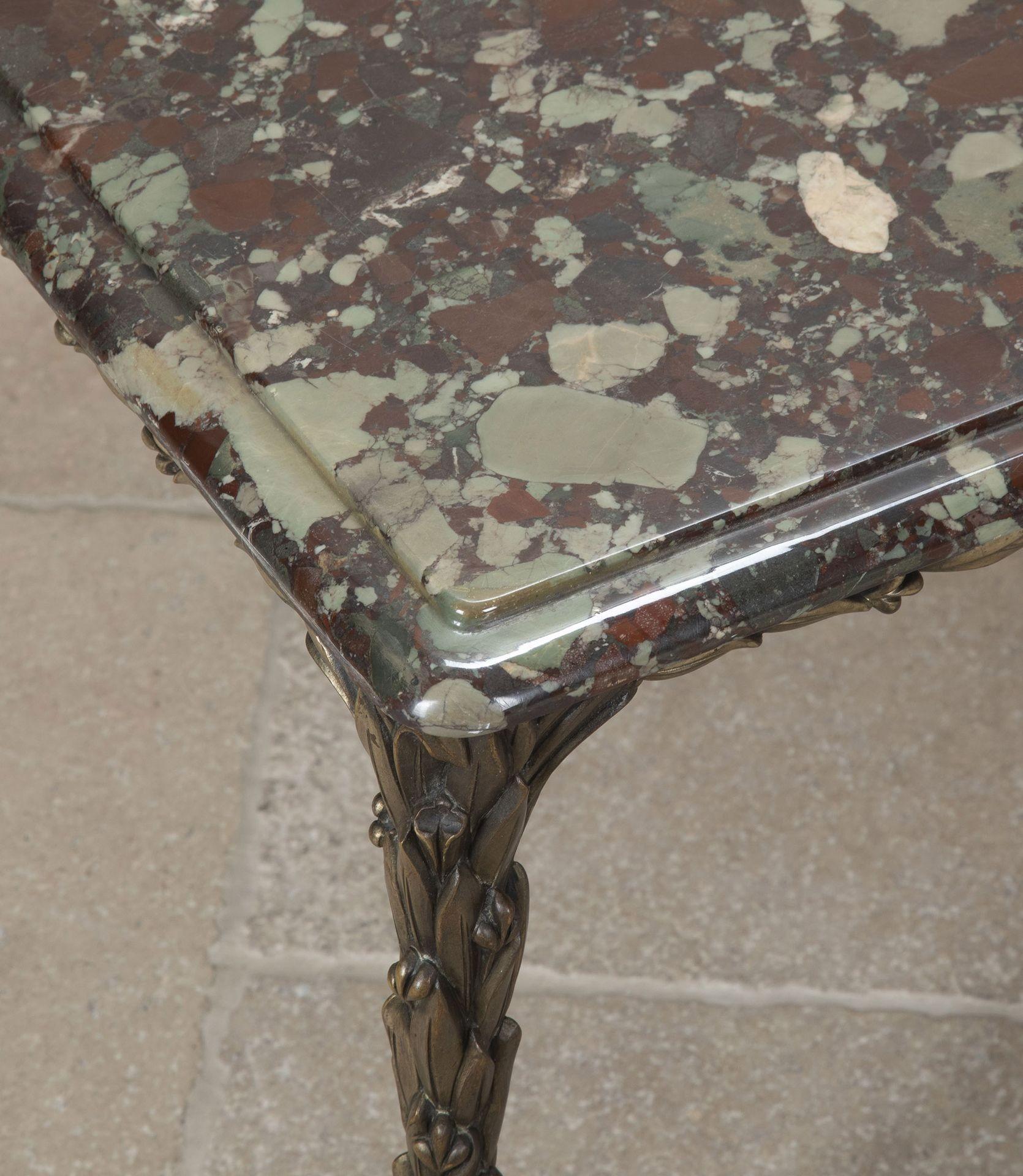 20th Century French Silvered Bronze Table by Maison Bagues For Sale 5