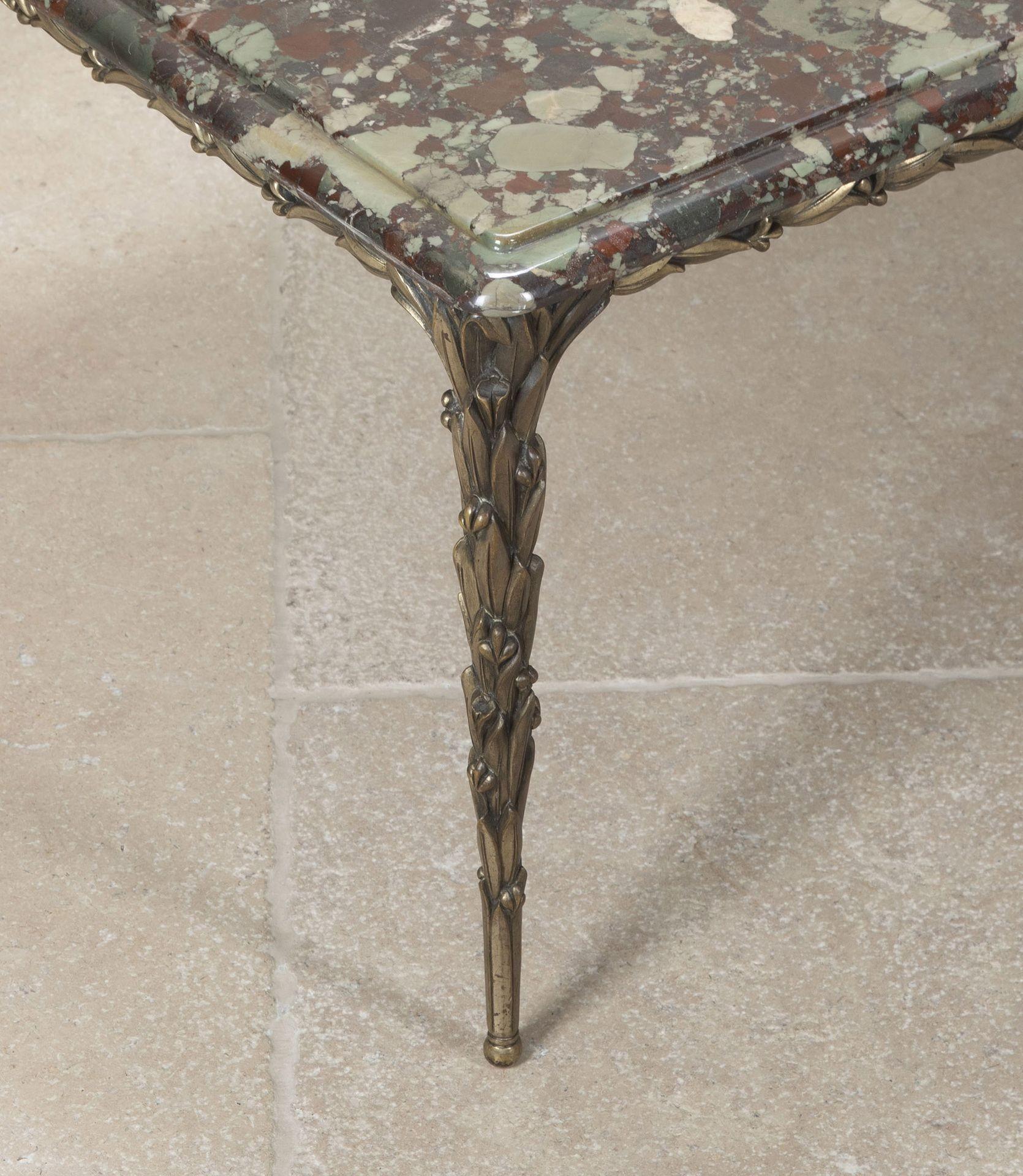 20th Century French Silvered Bronze Table by Maison Bagues For Sale 6