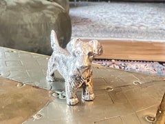 20th Century French Small Silver Figure of a Dachshund Dog