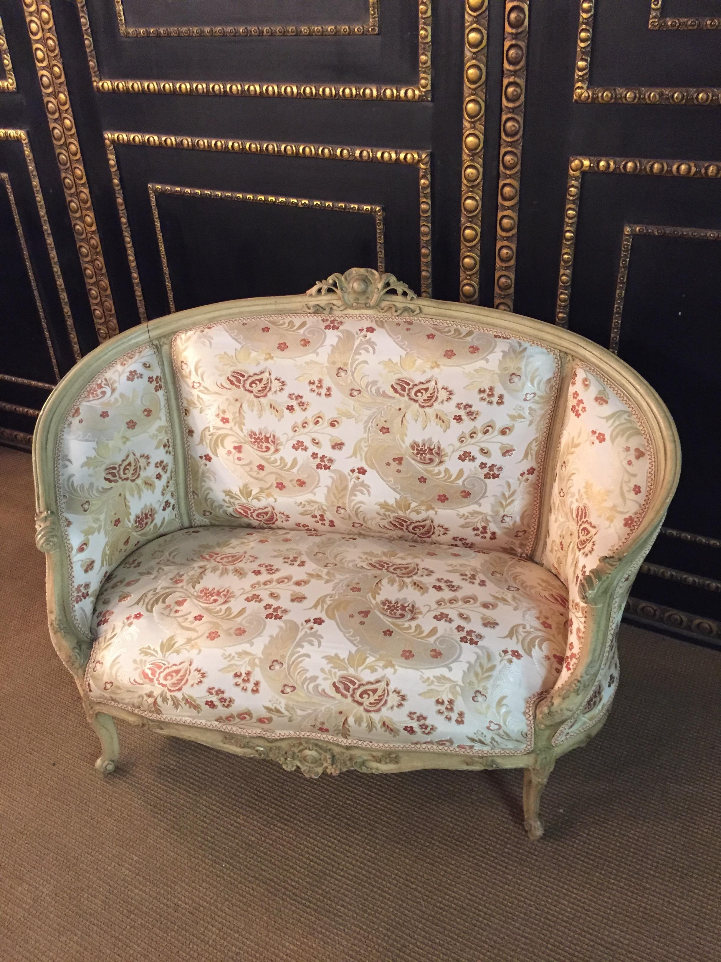 Französisches Sofa des 20. Jahrhunderts im Louis- Quinze-Stil im Angebot 12