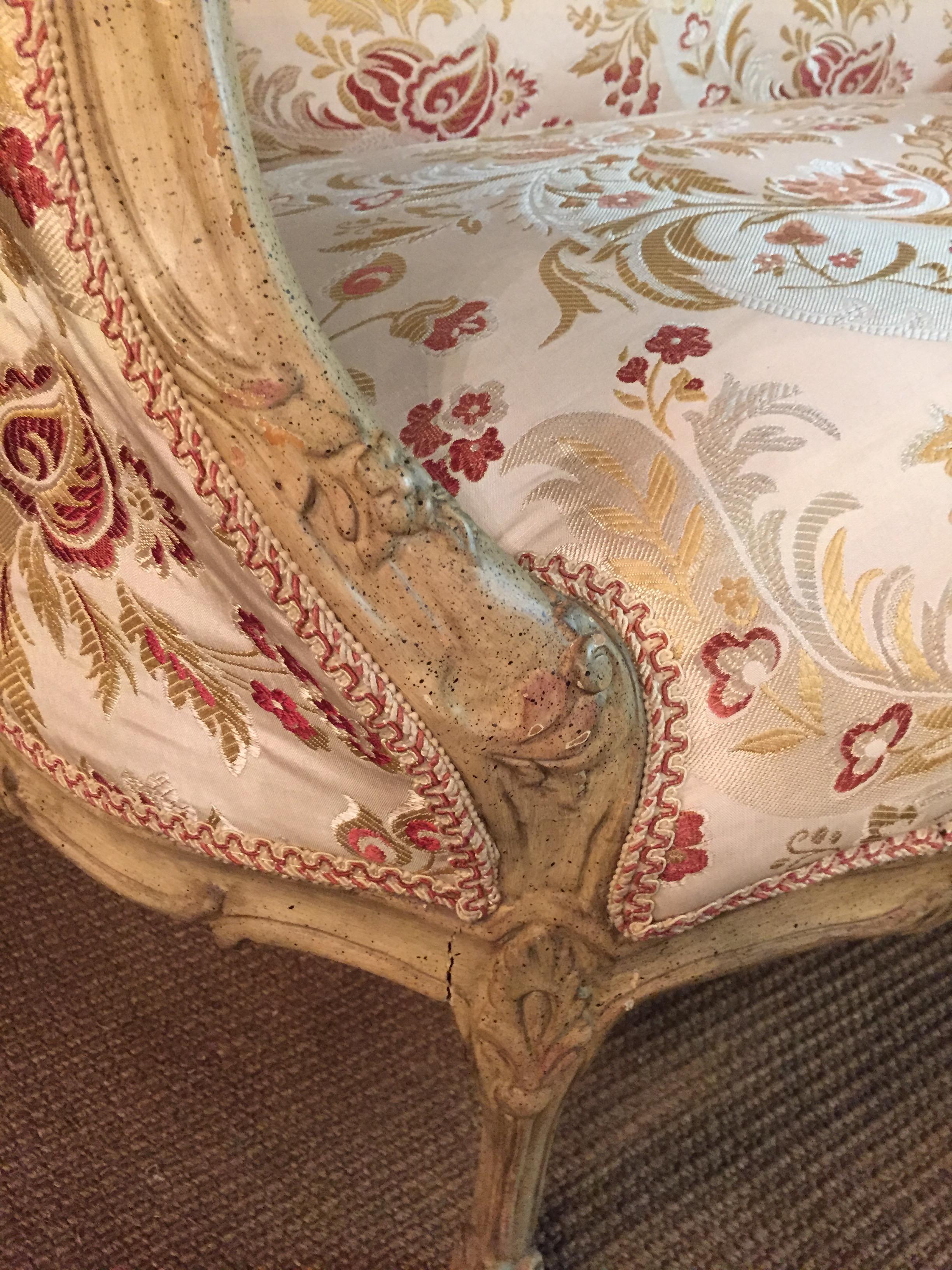 Louis XV 20th Century, French Sofa / canapé in antique Louis Quinze Style For Sale