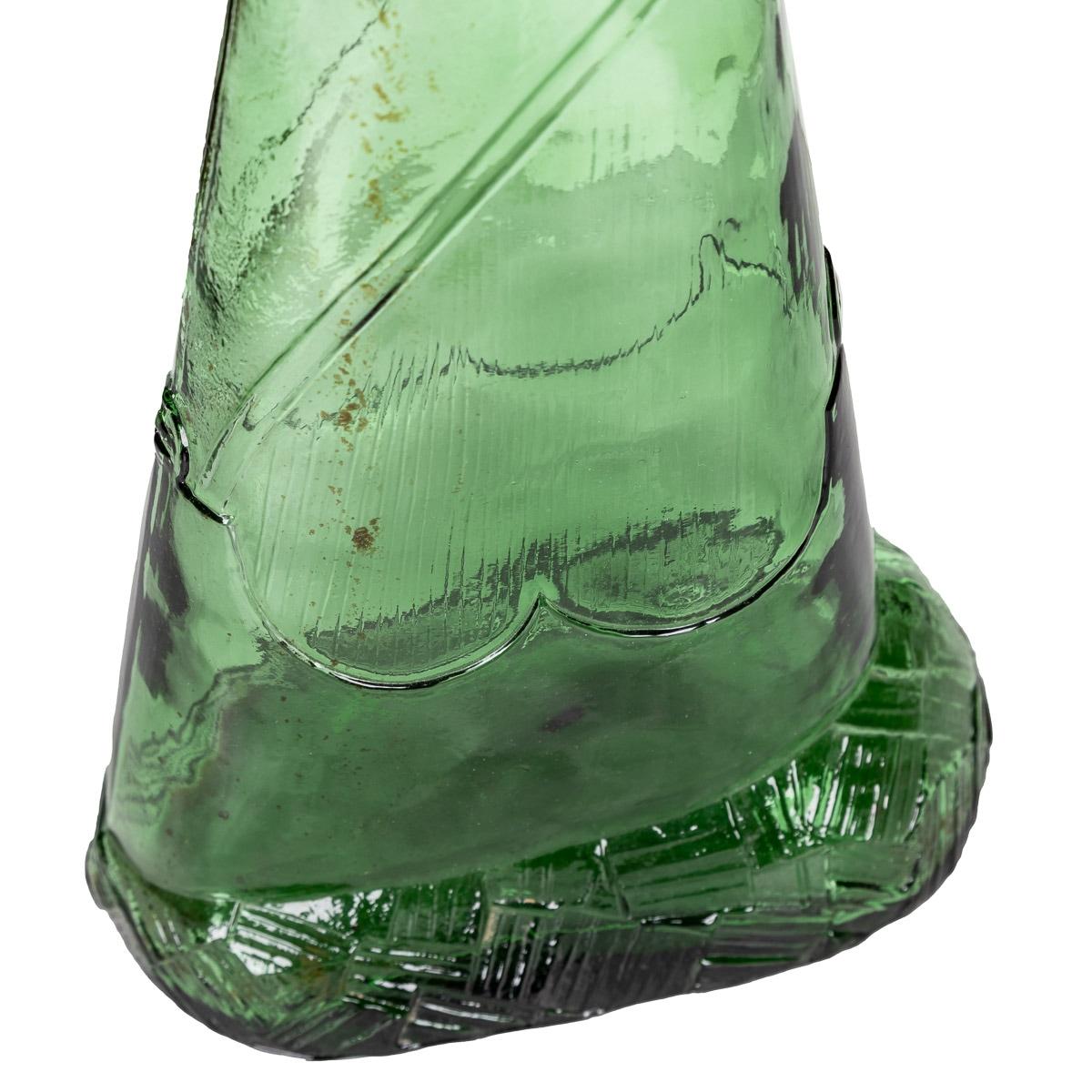 Carafe Riffle française du 20ème siècle en argent massif et verre soufflé, vers 1920 en vente 9