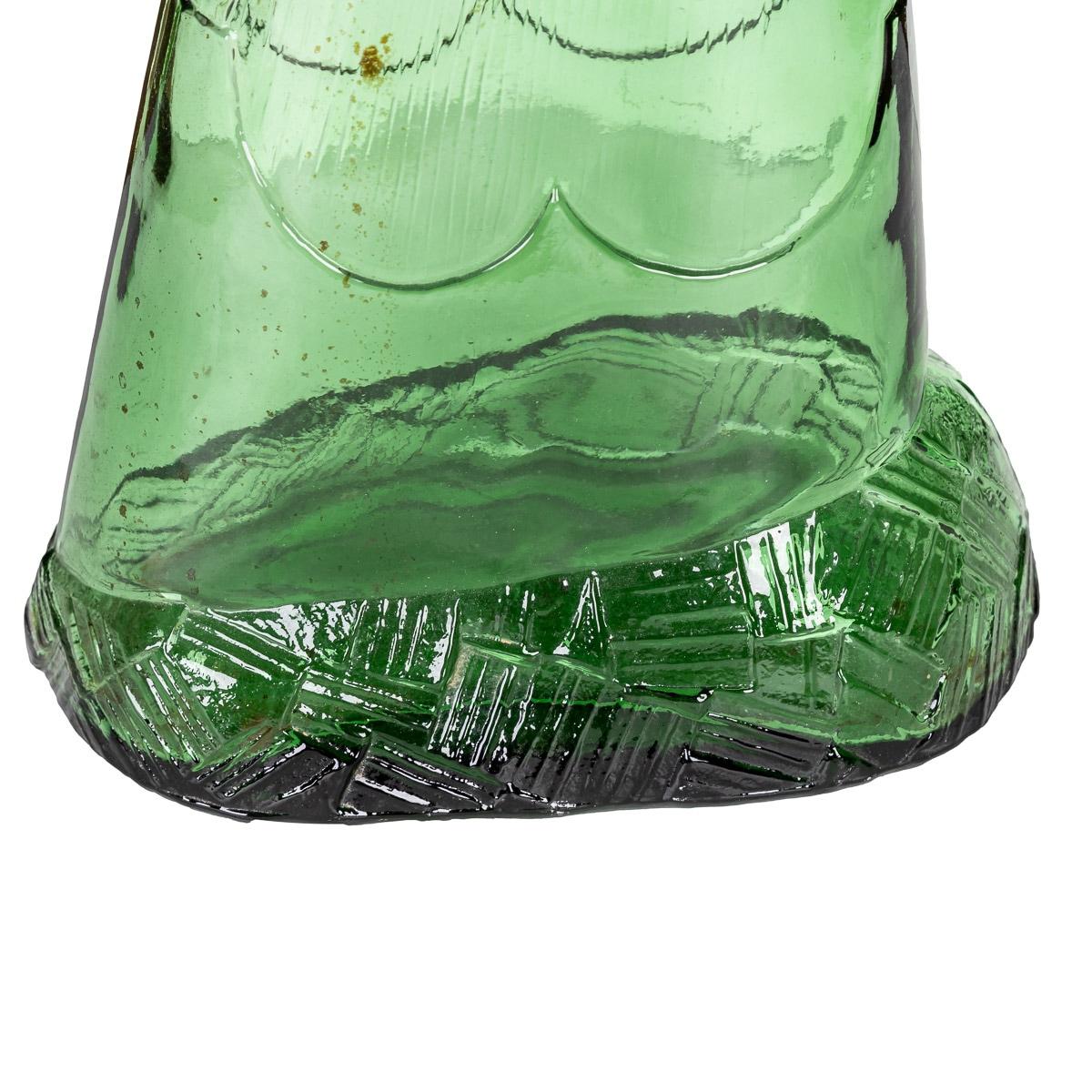 Carafe Riffle française du 20ème siècle en argent massif et verre soufflé, vers 1920 en vente 10