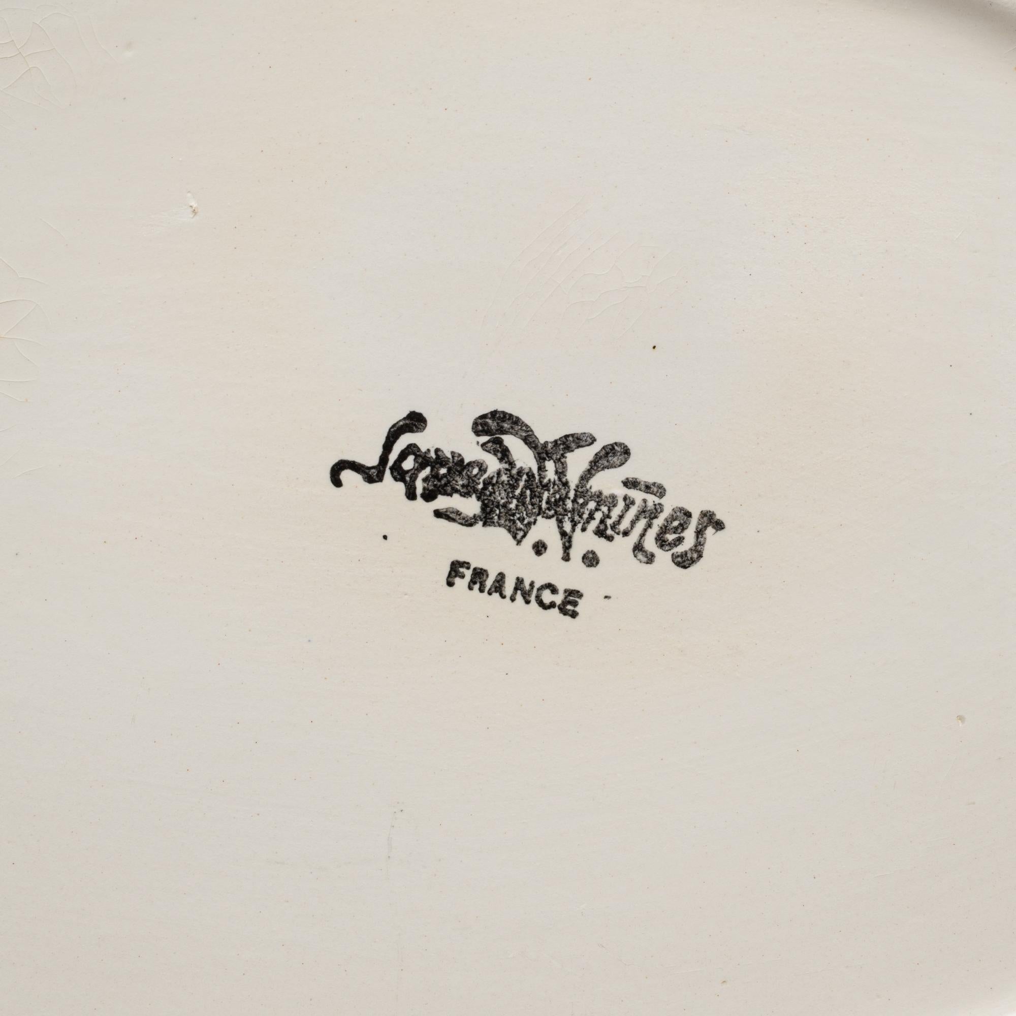 Soupière en porcelaine avec couvercle, édition spéciale française du 20e siècle en vente 6