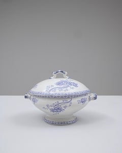 20th Century French Special Edition Porcelain Tureen With Lid