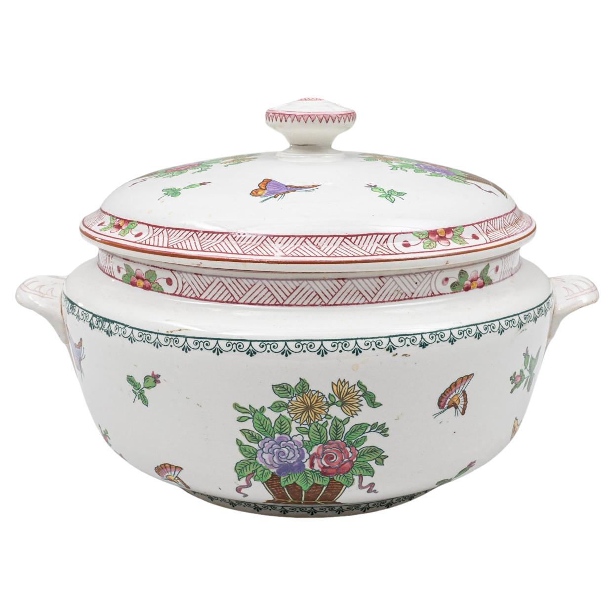 Soupière en porcelaine avec couvercle, édition spéciale française du 20e siècle