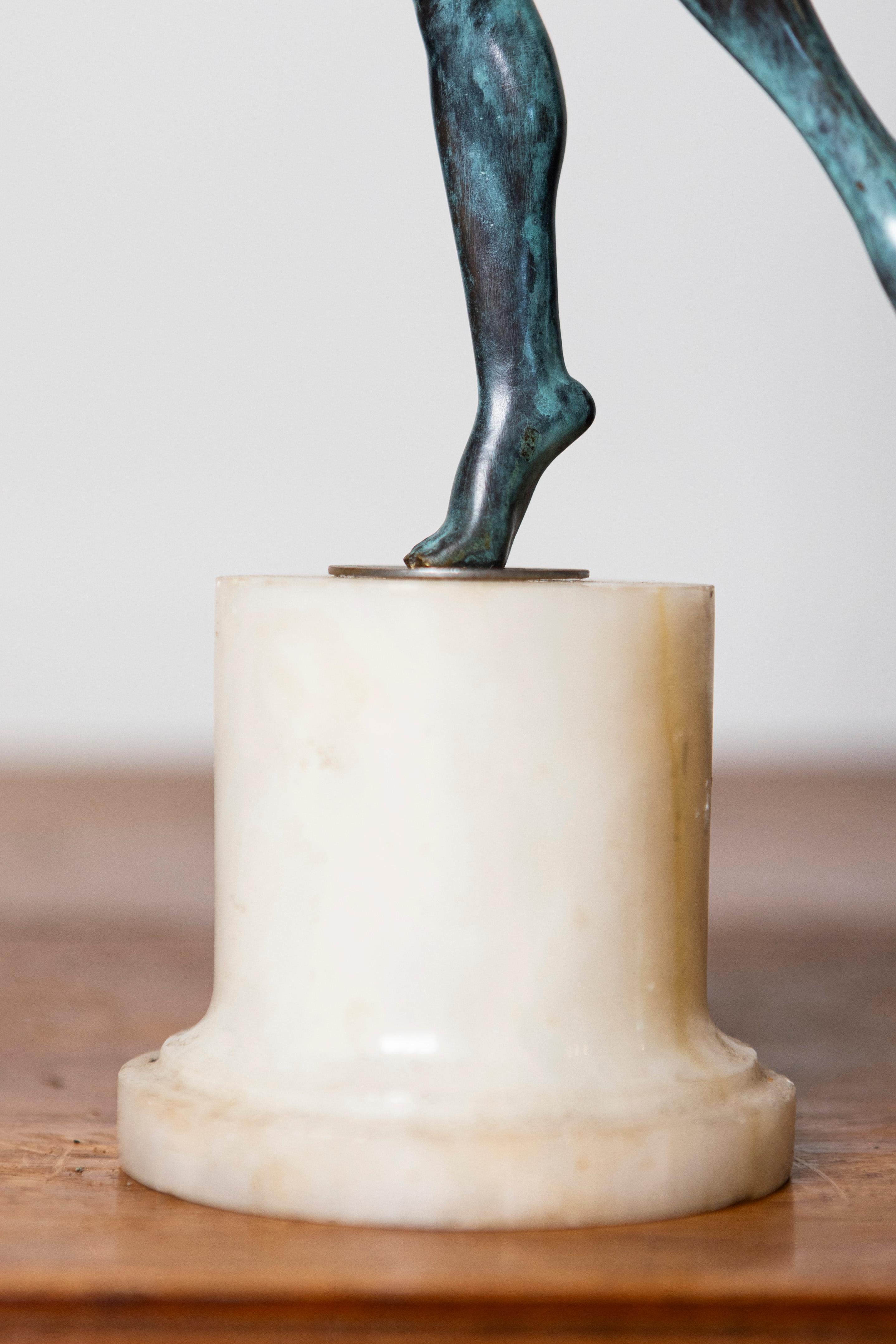 Art Déco Statuetta francese del XX secolo in vendita