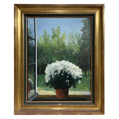 20th Century French Still Life Oil on Canvas Painting by Michel De Saint-Alban