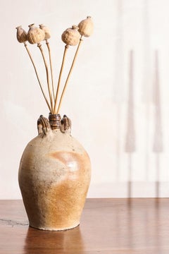 20th century French stoneware nut oil jar