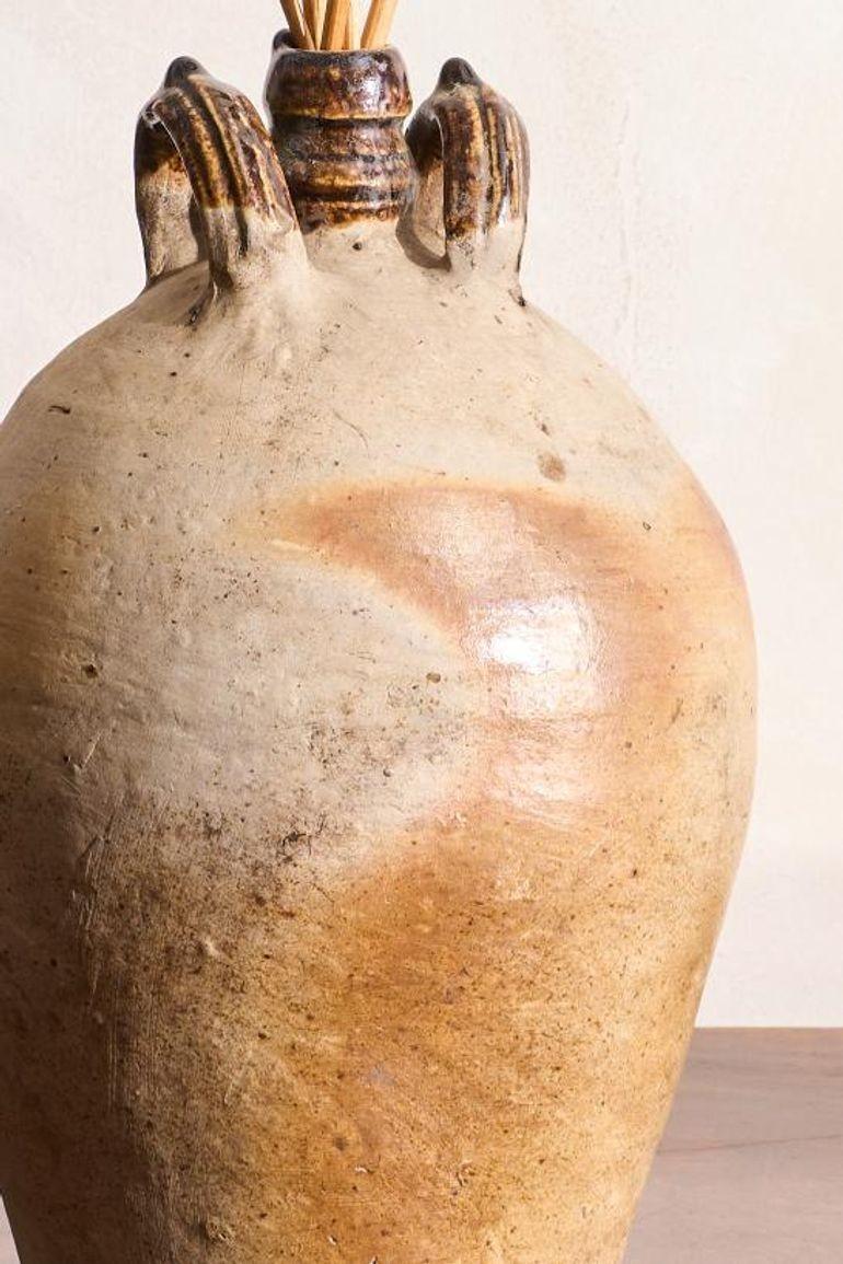 20th century French stoneware nut oil jar In Excellent Condition For Sale In Malton, GB