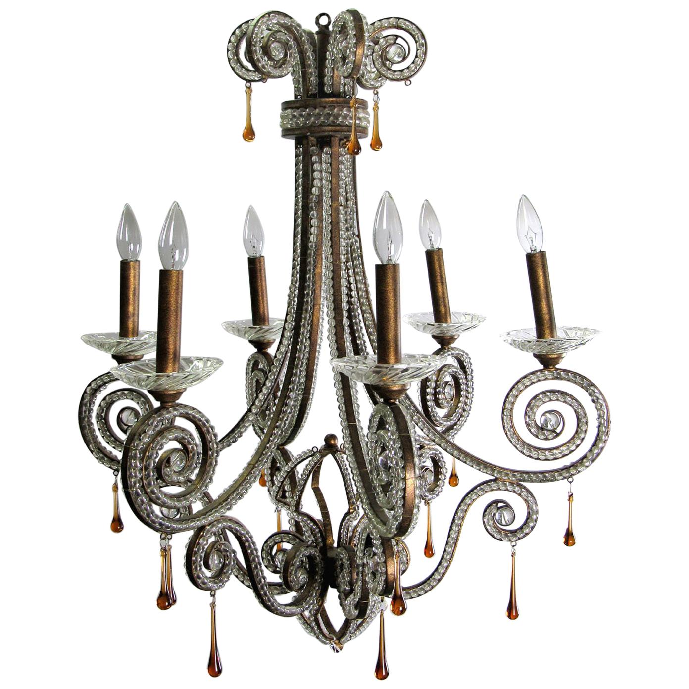 20th Century French Style Chandelier For Sale