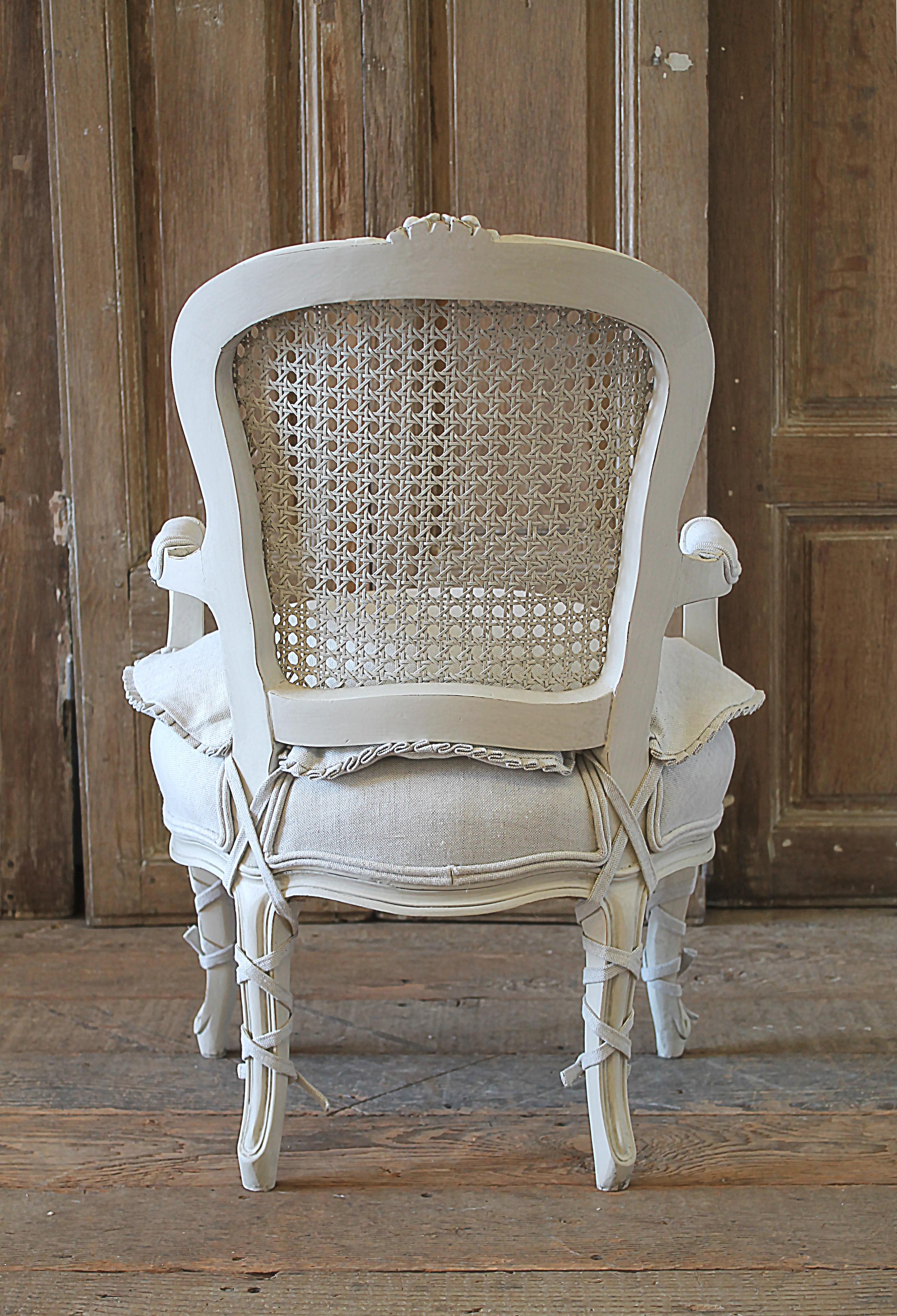 20th Century French Style Louis XV Cane Back Childs Chair 8