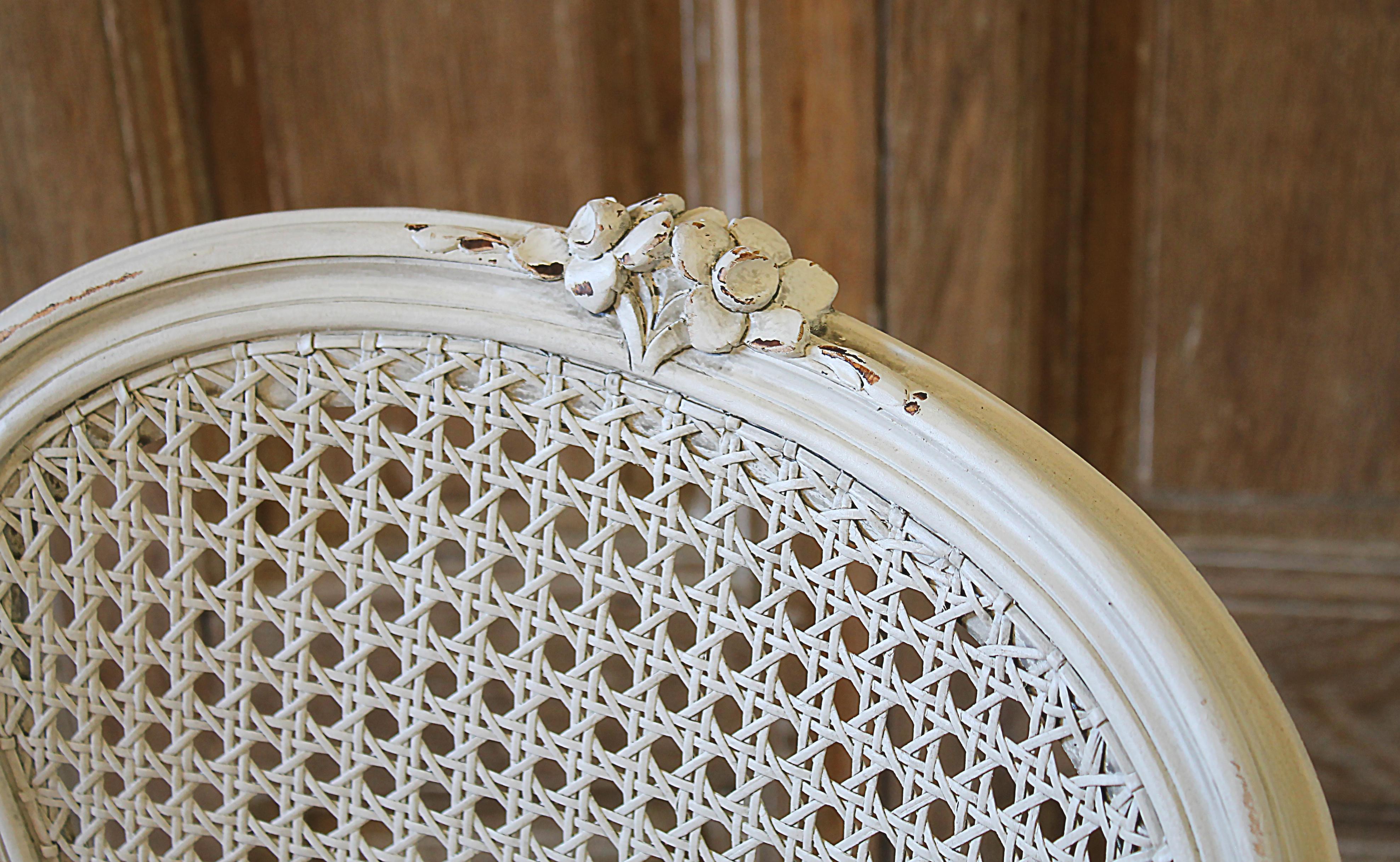20th Century French Style Louis XV Cane Back Childs Chair In Good Condition In Brea, CA
