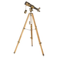 20th Century French Telescope on a Tripod, E. Krauss, Paris, c.1917