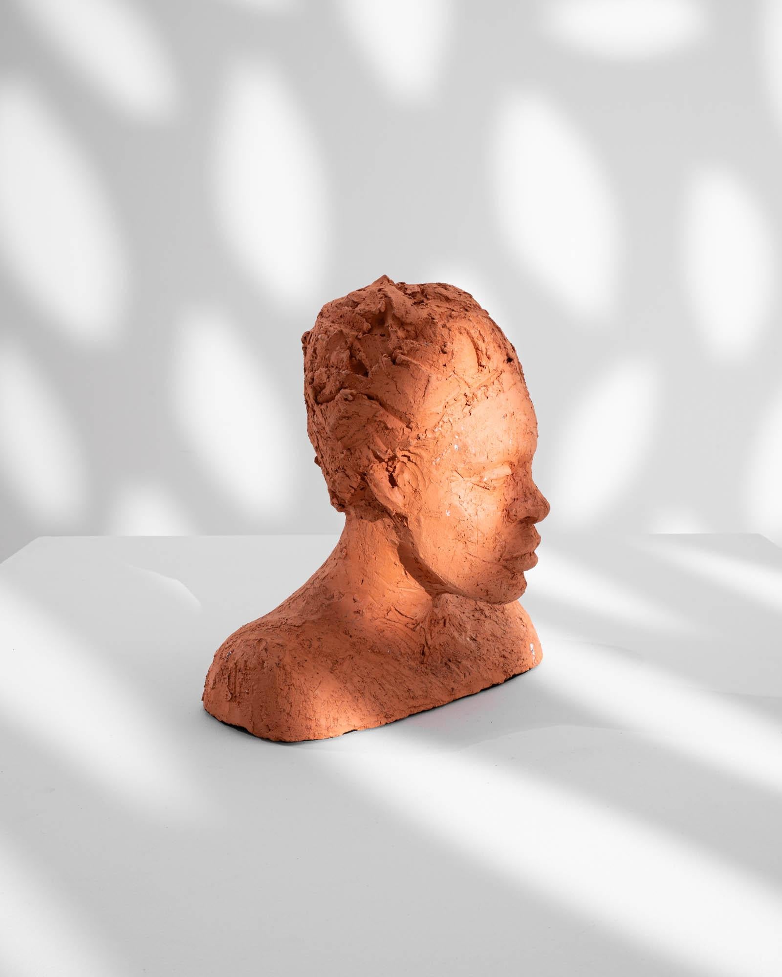 20th Century French Terracotta Bust For Sale 2